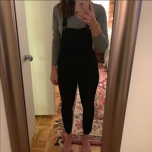 Madewell Skinny high waist overalls in Lunar Wash
